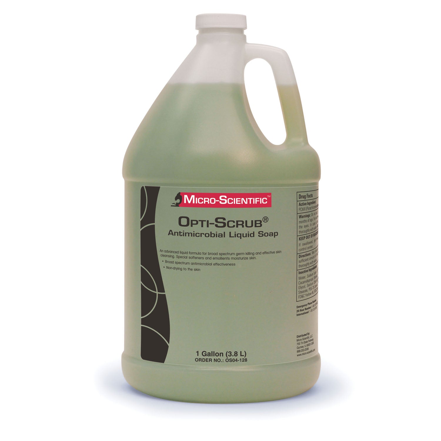 Opti-Scrub Liquid Antimicrobial Skin Cleanser, 1 Gallon, 4/cs (US Only) (36 cs/plt)