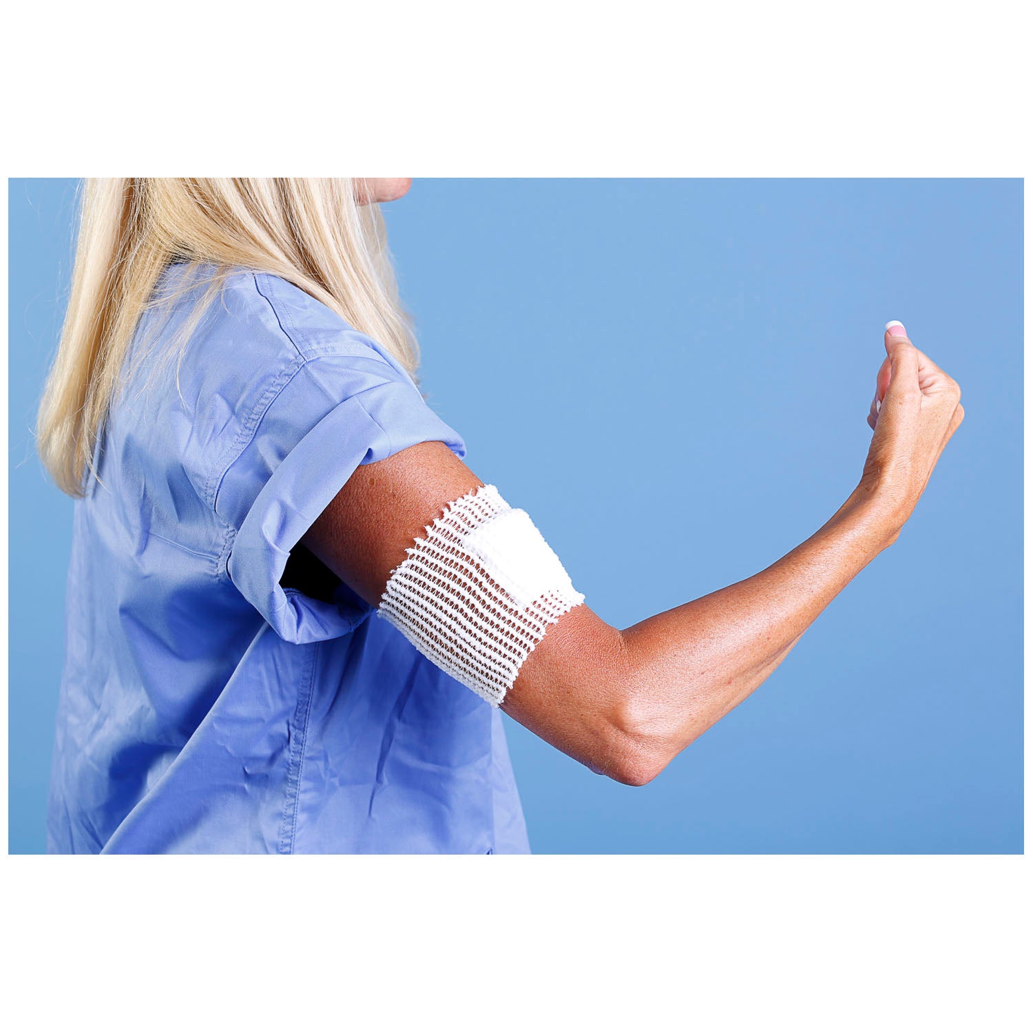 MT Spandage Tubular Retainer Net, Latex-Free, Pre-Cuts, Medium Hand, Arm, Leg, Foot, Size 3, Length 6in, 50/cs