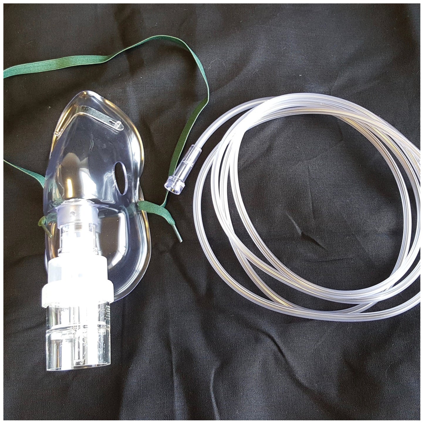 Nebulizer with Mask, w/ 22mm connector, Adult, Elongated, 7' Star Tubing, 50/cs (35 cs/plt) 