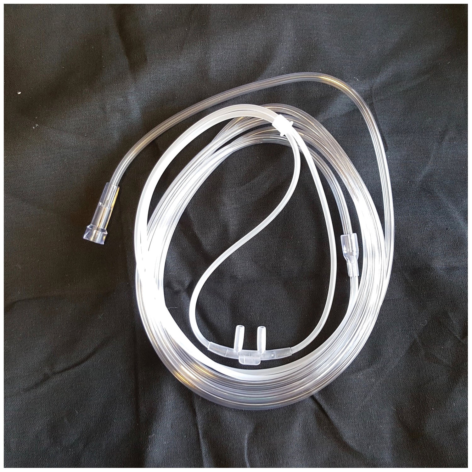 Nasal Oxygen Cannula, Adult, Non-Flared, Straight Tip, 7' Star Tubing, 50/cs (72 cs/plt)