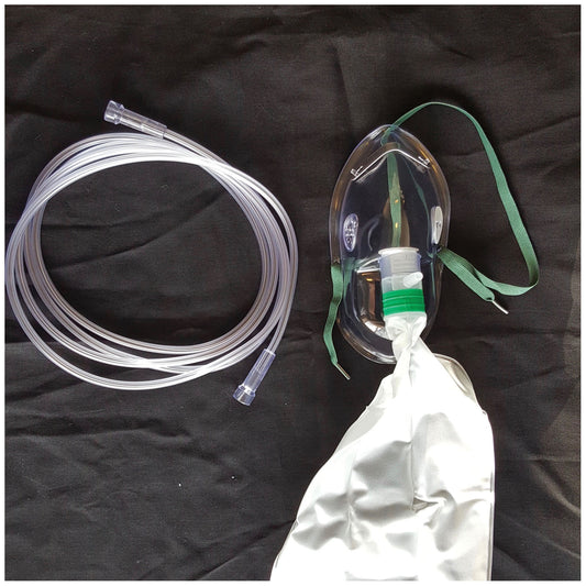 Oxygen Mask, Partial Non-Rebreather w/bag, Adult, Elongated, 7' Star Tubing, 50/cs (40 cs/plt) (Rx) (US Only, Excluding IN and ND)
