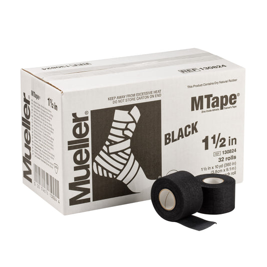 1.5" x 10 yds, Black, 32 rolls/cs (Products are only available for sale in the U.S. Products cannot be sold on Amazon.com or any other 3rd party platform without prior approval by Mueller.)