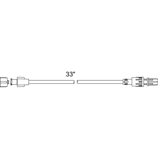 Standard Bore Extension Set, (2) SmartSite Needle-Free Valves, Pinch Clamp, Slide Swivel Luer Lock, 1.6 ml, 13" Length, Non-DEHP, Latex-Free (LF), 50/cs (US Only)