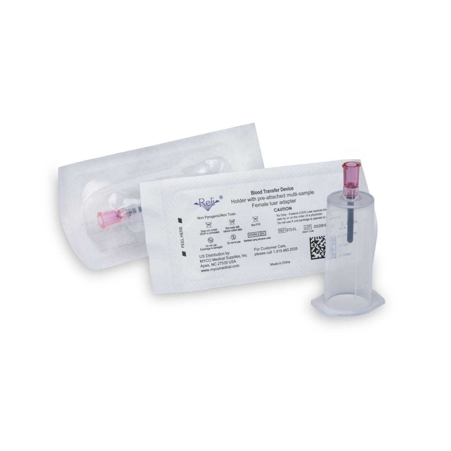 Blood Transfer Device, Female Luer, Sterile, 200/bx (US Only)