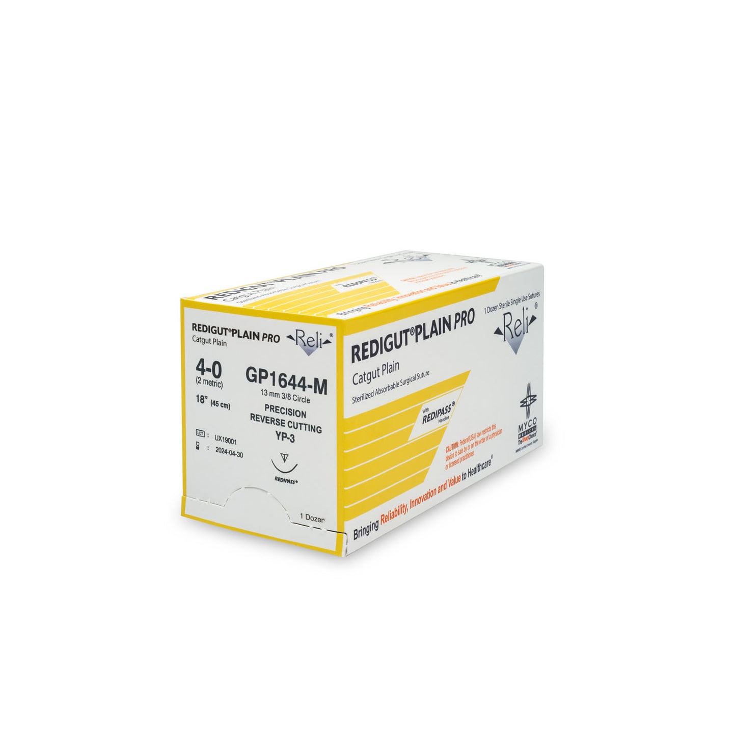 Suture, 4-0, Redigut, Plain, Natural, 18", YP-3, 12/bx (US Only)