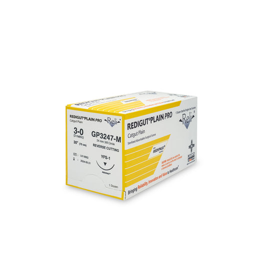 Suture, 3-0, Redigut, Plain, Natural, 30", YFS-1, 12/bx (US Only)