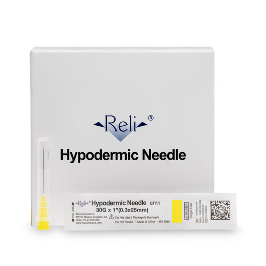 Hypodermic Needle Only, 30G x 1", Regular Wall, Regular Bevel, 100/bx (US Only)