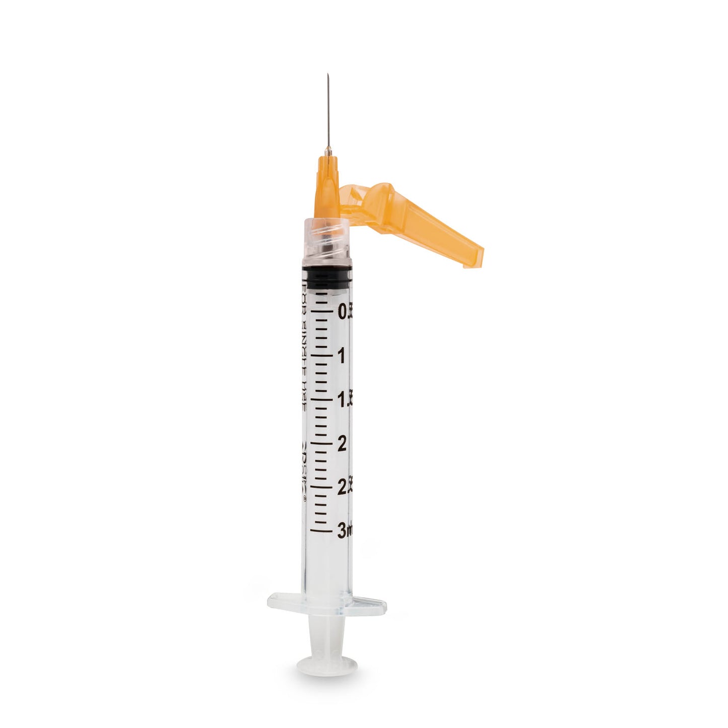 Safety Hypodermic Needle with 3mL Syringe, 25G x 5/8", Low Dead Space, 100/bx (US Only)