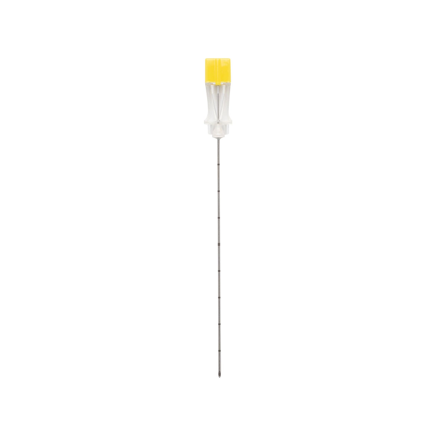 Quincke Needle, Metric Mark, Echogenic Stylet Tip, 20G x 3_", Yellow, Sterile, 25/bx, 4 bx/cs (US Only)