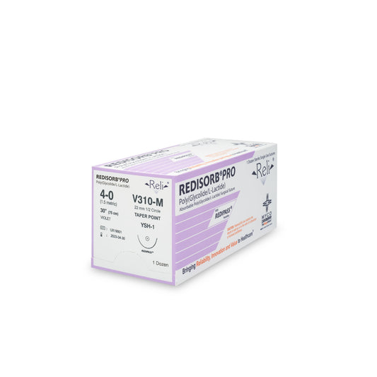 Suture, 4-0, Redisorb, Violet, Braided, 30", YSH-1, 12/bx (US Only)