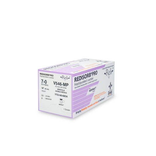 Suture, 7-0, Redisorb, Violet, Braided, 18", YTG140-68, 12/bx (US Only)