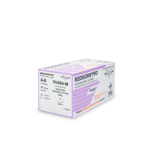 Suture, 4-0, Redisorb, Undyed, Braided, 18", YP-3, 12/bx (US Only)