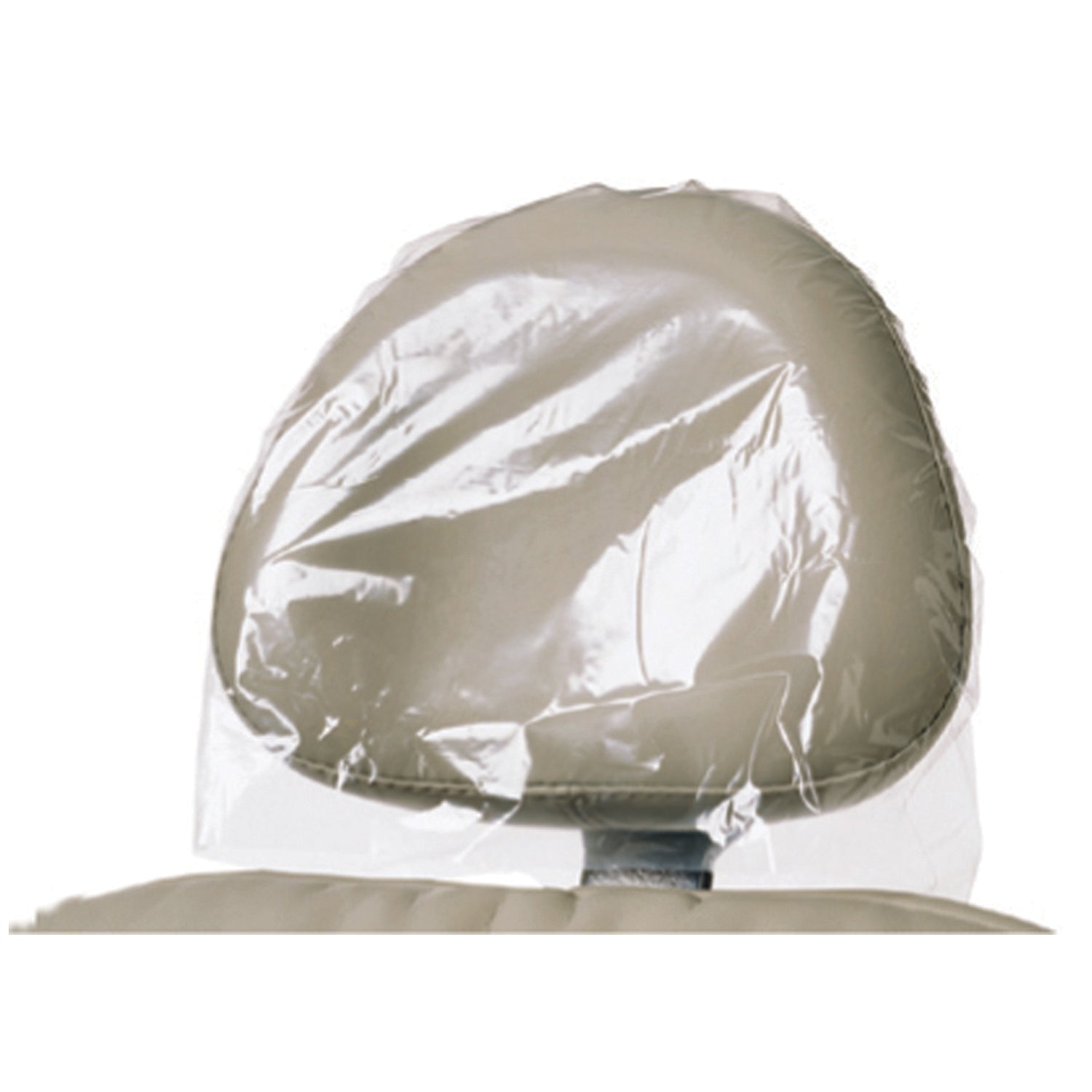 Headrest Covers, 9.5" x 14", Clear, Plastic, 250/bx