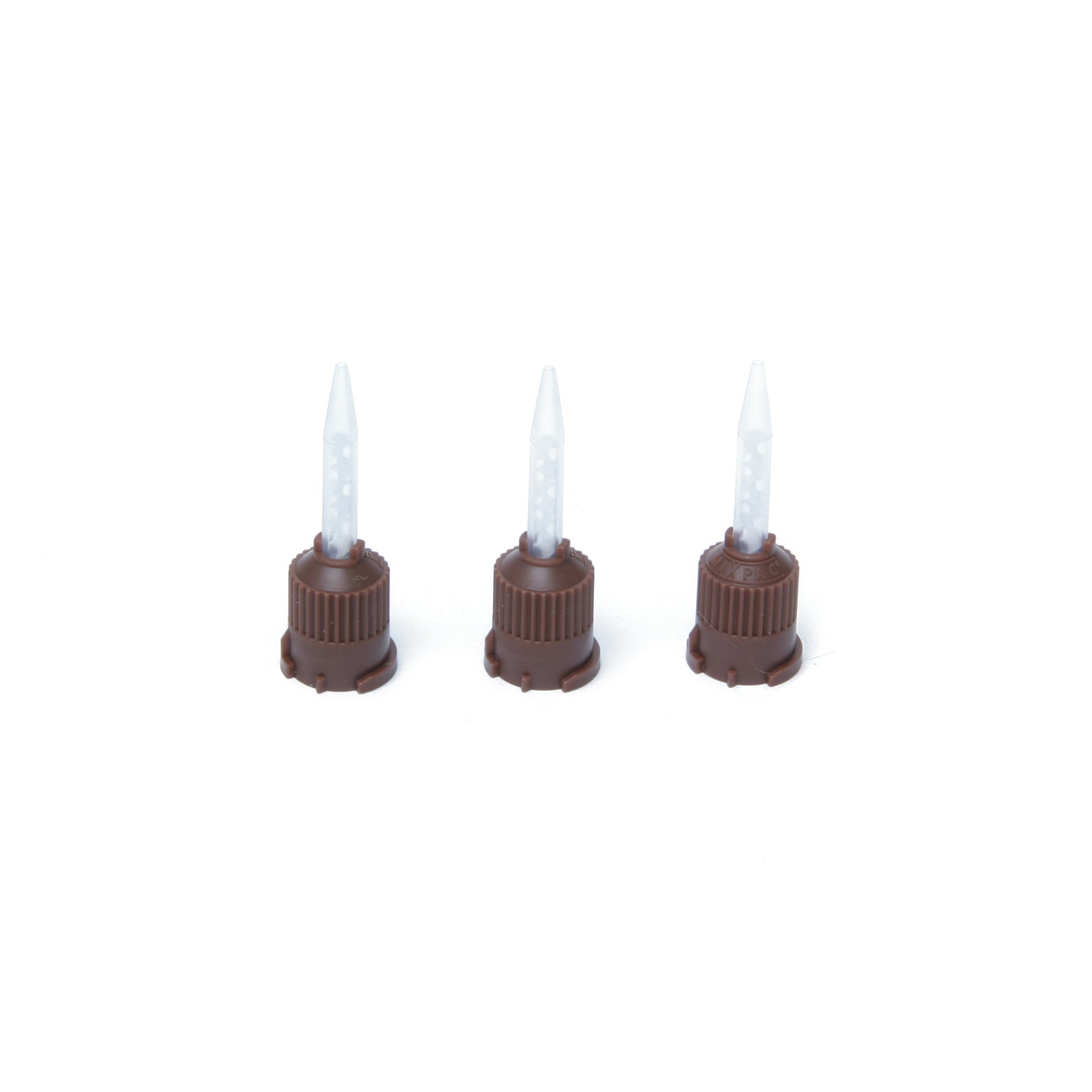 Temporary Cement T-Mixer Mixing Tips, Brown, 1:1 Ratio; 15/bg