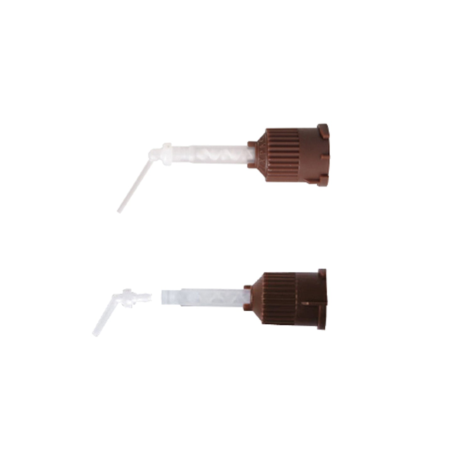 T-Mix HP Mixing Tips, Core Material, Brown + 25 X-Fine Clear Intra-Oral Tips, 25/bg