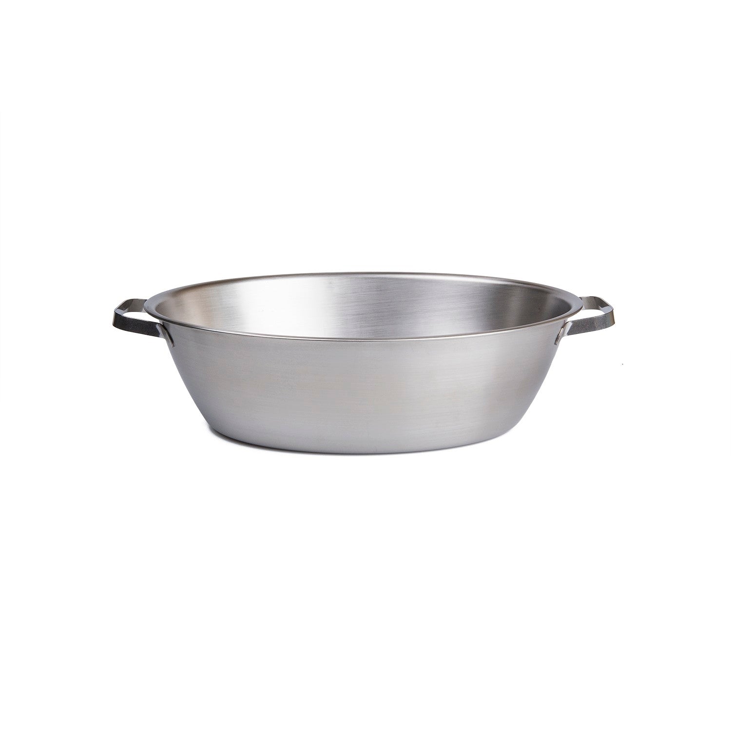 Round Wash Basin, Round with Handles, 10 L, Stainless Steel