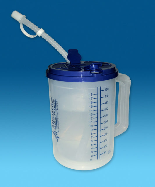 Insulated Mug with Straw, 22oz, Grey, 60/cs