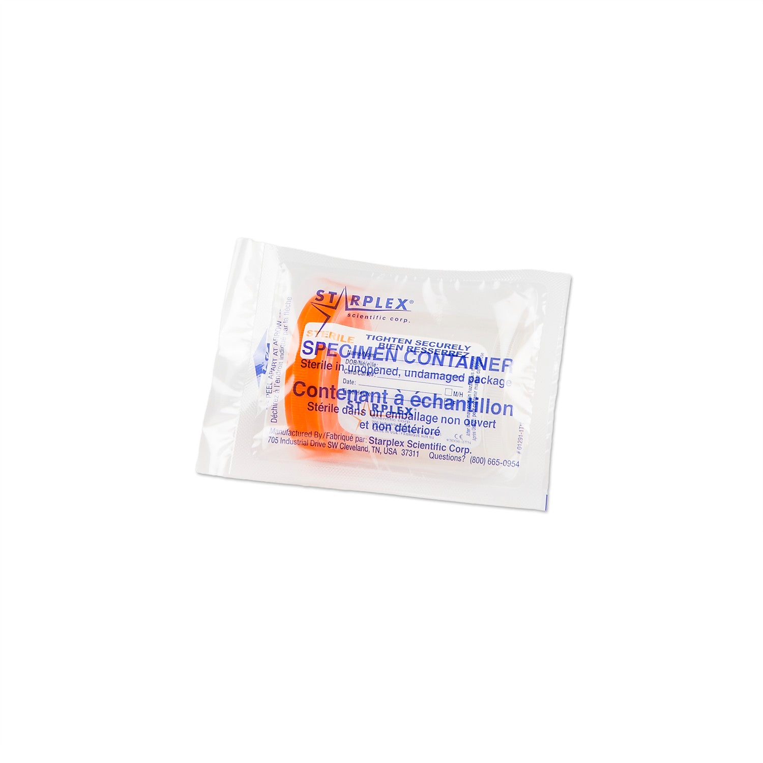 Container, 120mL Sterile, 300/cs