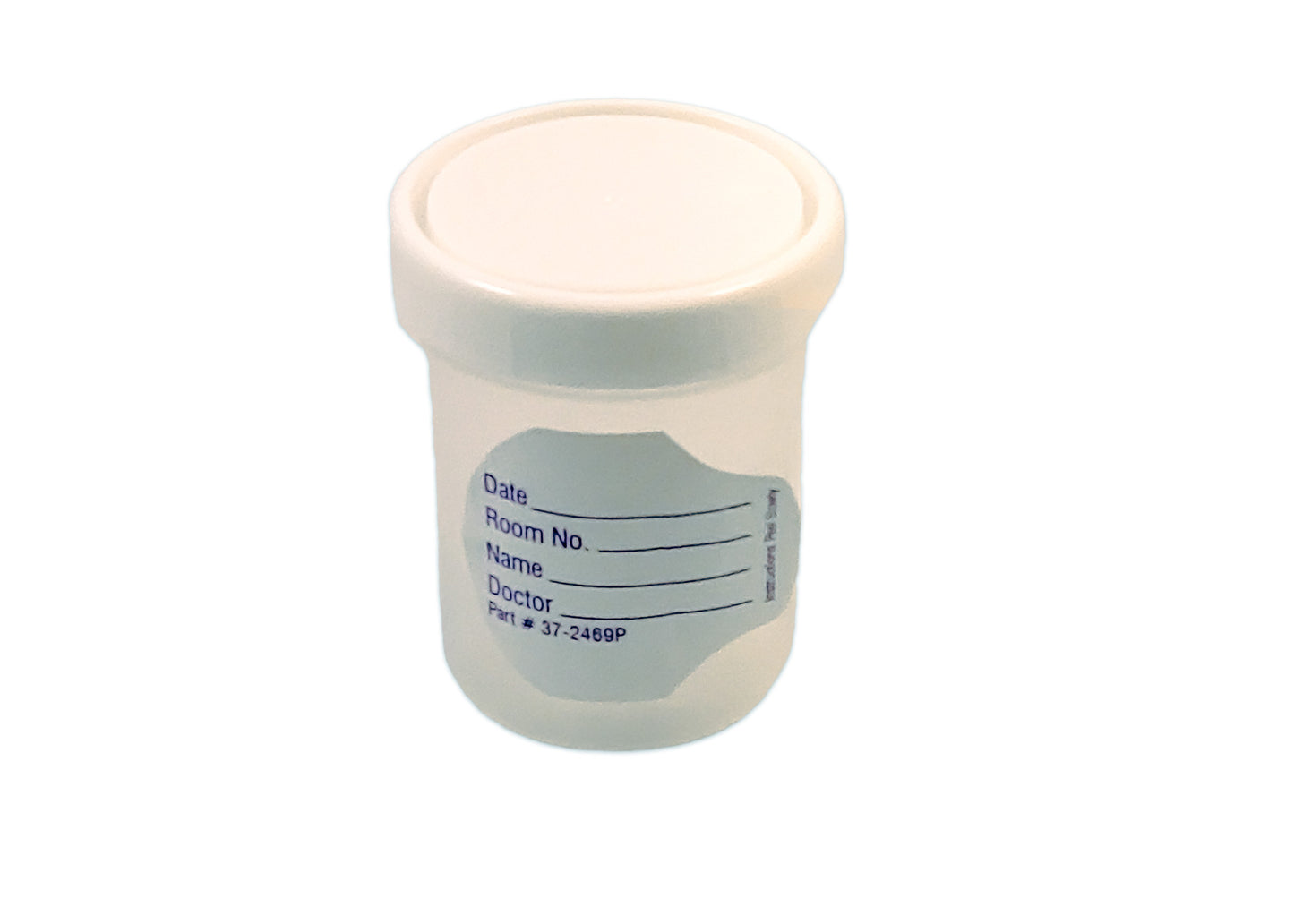Specimen Container, 4.5 oz, Gray Lid, Translucent, Graduated (oz only), Individually Packaged, 10/cs (60 cs/plt)