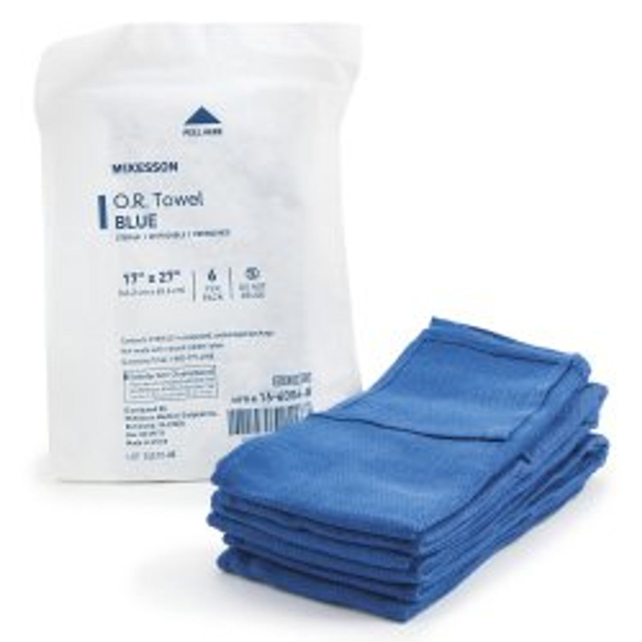 O.R. Towel, Economy, Blue, 6/pk, 12 pk/cs