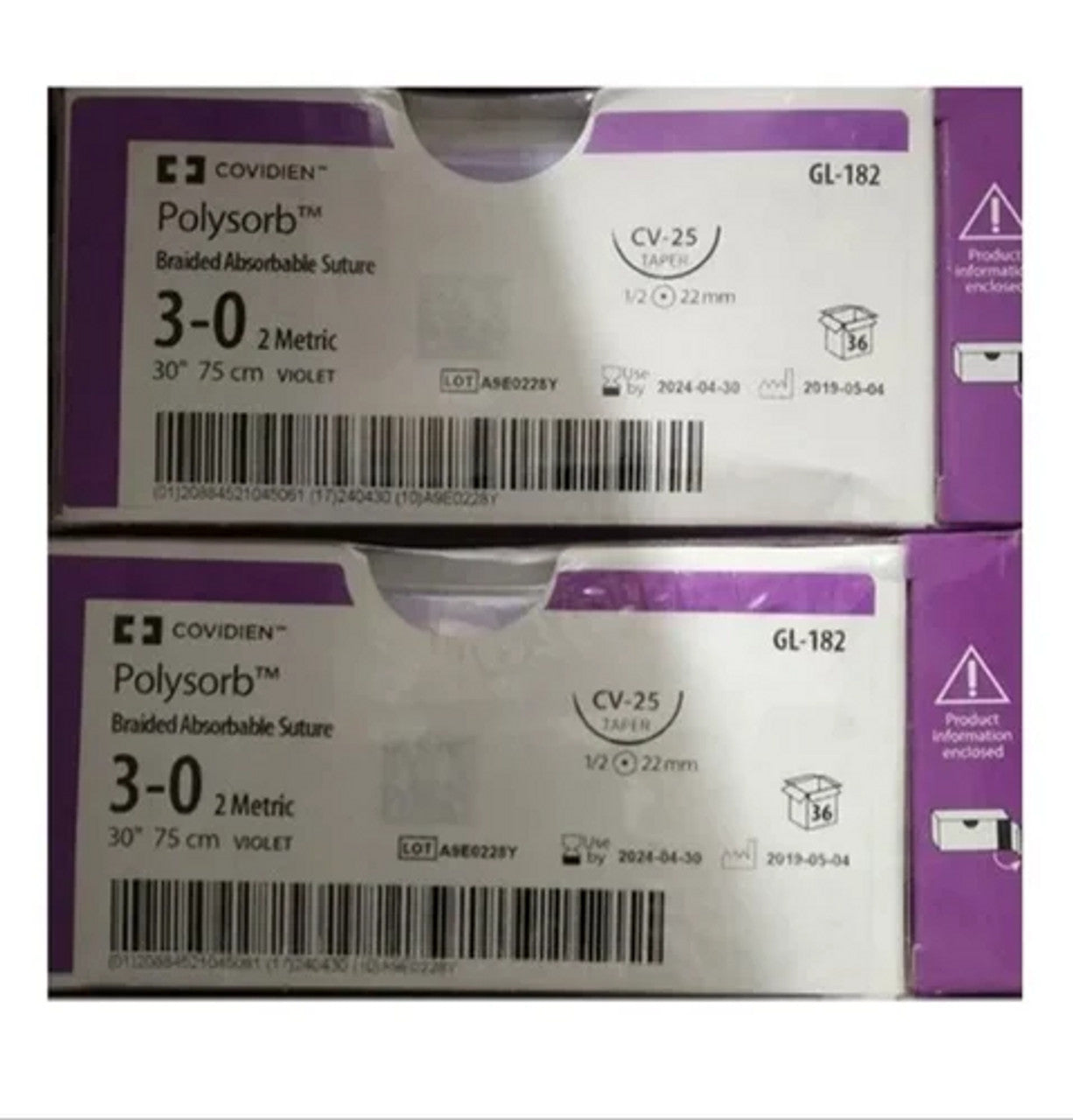 Suture, Reverse Cutting, Size 4-0, Undyed, 30", Needle C-13, 3/8 Circle, 1 dz/bx (Continental US Only)