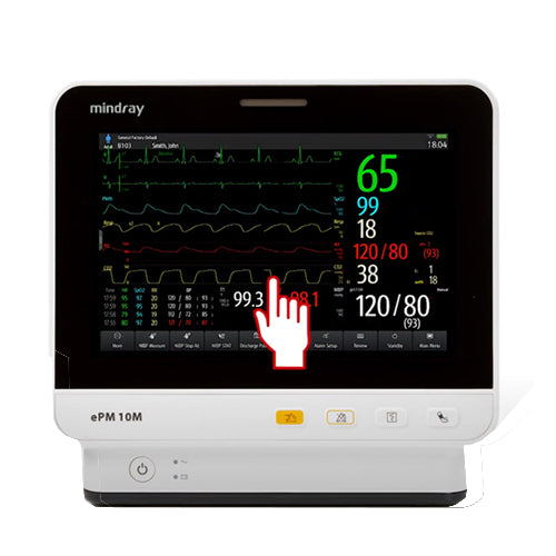 Epm 10M, w/ 3/5 Lead ECG, Arrhythmia Analysis, Masimo Spo2, NIBP, Temperature, Respiration (Pn 9204E-PA00001) (Continental US Only) (DROP SHIP ONLY) (Pricing Subject to Change without Notice)