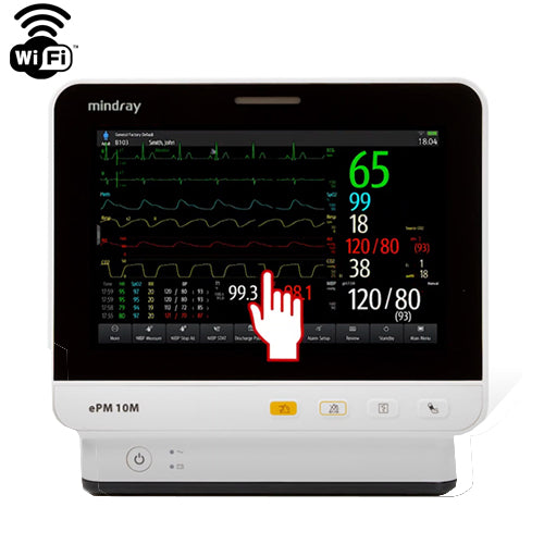 Epm 10M, w/ 2.4/5ghz Wireless, 3/5 Lead ECG, Arrhythmia Analysis, Masimo Spo2, NIBP, Temperature, Respiration (Pn 9204E-PA00003)  (Continental US Only) (DROP SHIP ONLY) (Pricing Subject to Change without Notice)