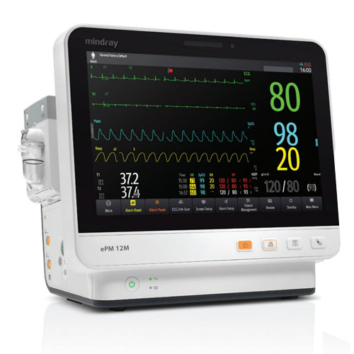 Epm 12M, w/ 3/5 Lead ECG, Arrhythmia Analysis, Nellcor Spo2, ST/QT/Qtc, NIBP, Temperature, Respiration (Pn 9203E-PA00096)  (Continental US Only) (DROP SHIP ONLY) (Pricing Subject to Change without Notice)