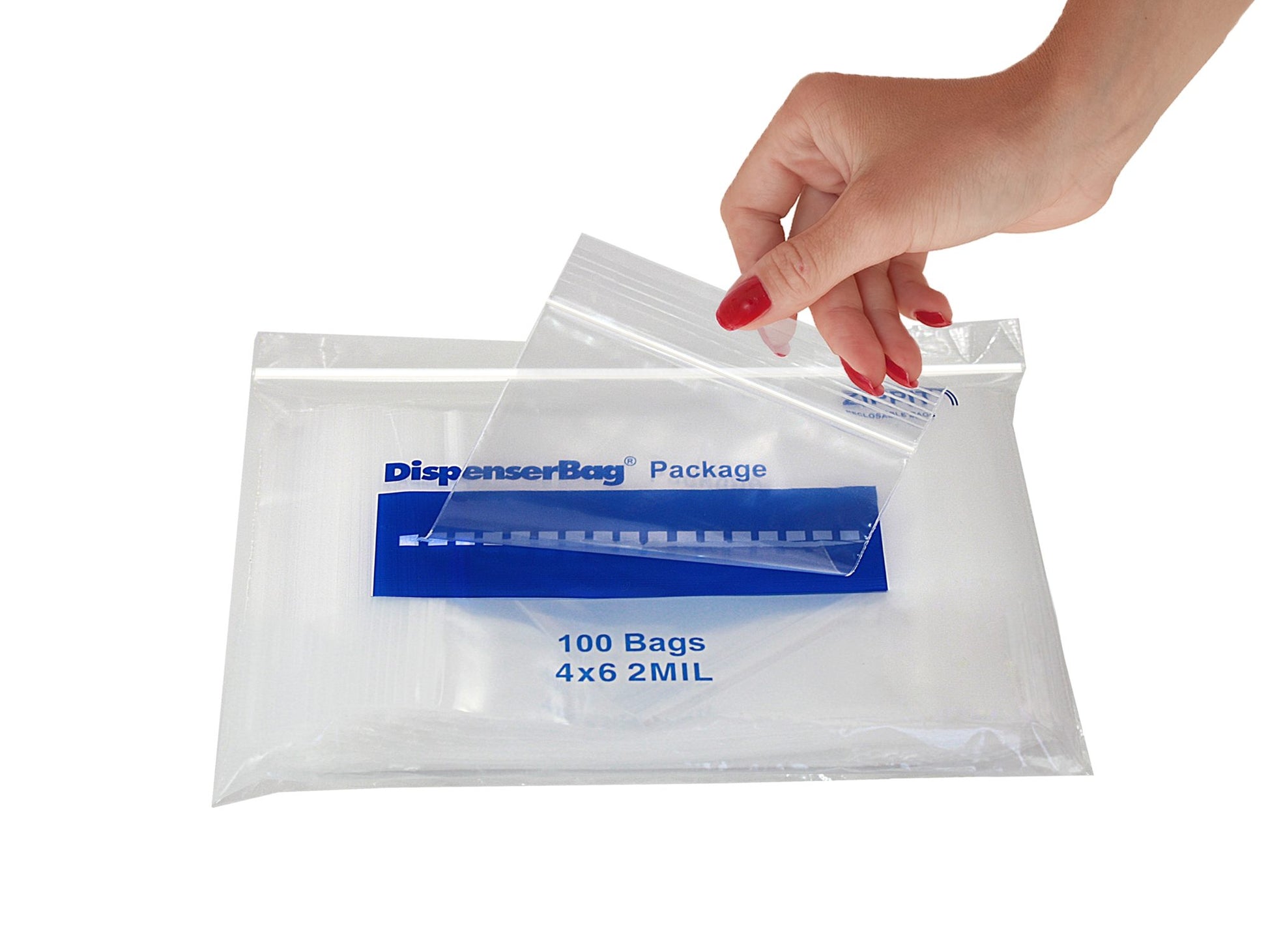 Bag, 6" x 8", Print Label No Print, 4 Mil, Clear/ No Print, 100/bx, 10 bx/cs