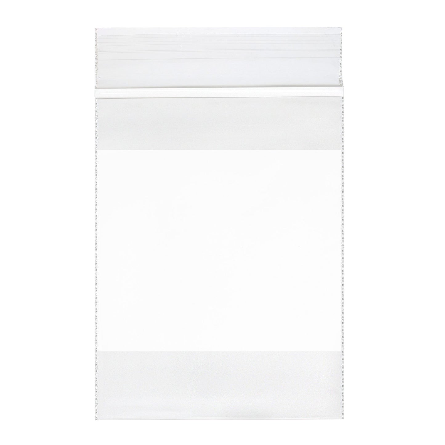 Bag, 3" x 4", Print Label White Writing Block/ No Print, 2 Mil, Clear/No Print, 100/bx, 10 bx/cs