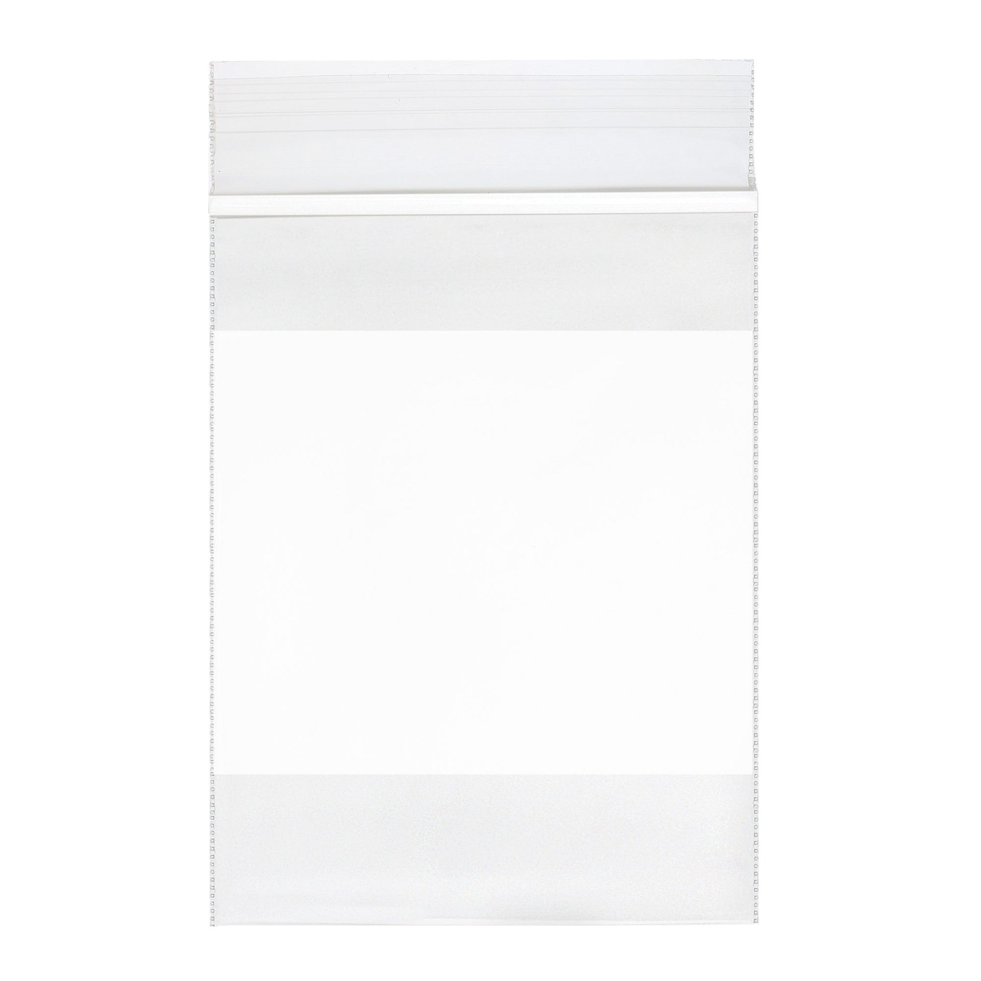 Reloc-Zippit Zip Closure Bags, 2 Mil, Clear, 2 Writable White Block, LDPE Film, Flat Pack, 3 x 4, 100/pk, 10 pk/cs