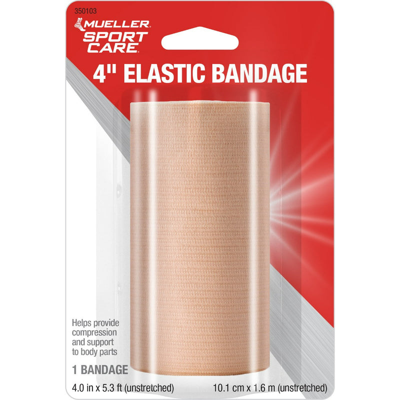 Elastic Bandage, Beige, 4" x 5 ft, 12/cs (In retail pkg) (Products are only available for sale in the U.S. Products cannot be sold on Amazon.com or any other 3rd party platform without prior approval by Mueller.)