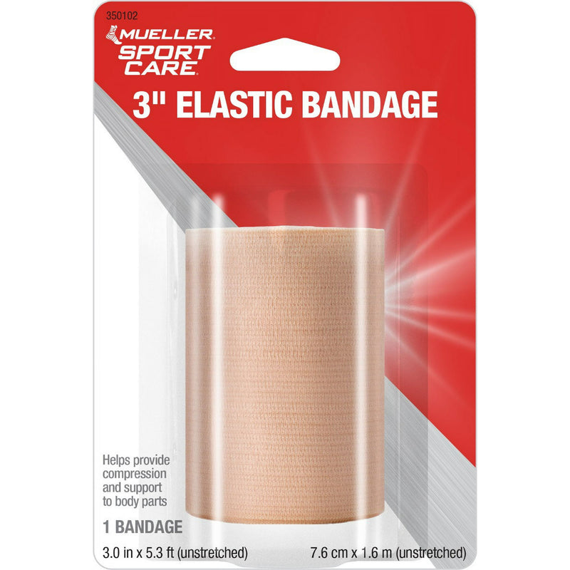 Elastic Bandage, Beige, 3" x 5 ft, 12/cs (In retail pkg) (Products are only available for sale in the U.S. Products cannot be sold on Amazon.com or any other 3rd party platform without prior approval by Mueller.)