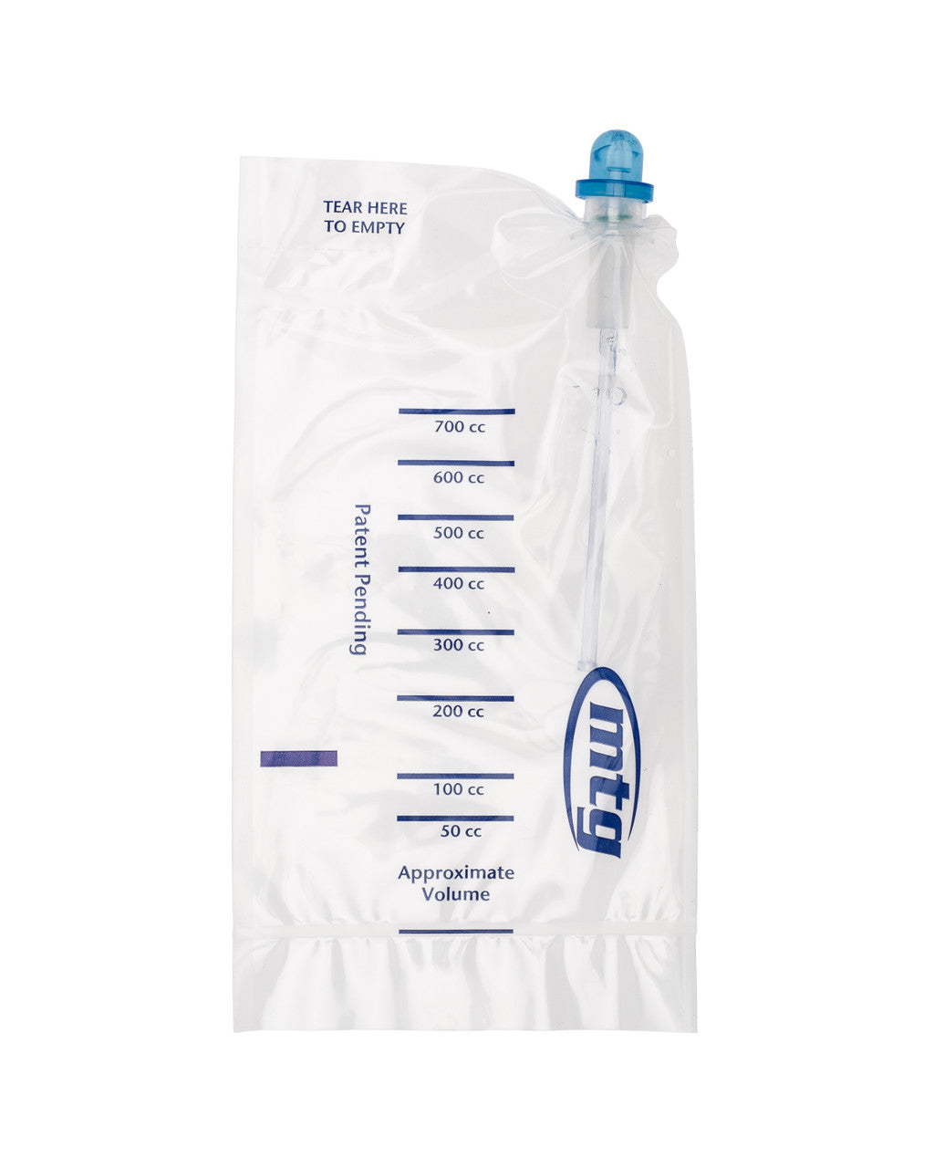 MTG Cath-Lean 12FR Closed System 6" Straight Cathether with Introducer Tip, EZ-Advancer Locking Valve, and a 700mL Collection Bag in a Pocket-Sized Package (Contains: two vinyl gloves, one underpad, one gauze, two clear (BZK) cleansing wipes, and one privacy bag), 100ea/cs