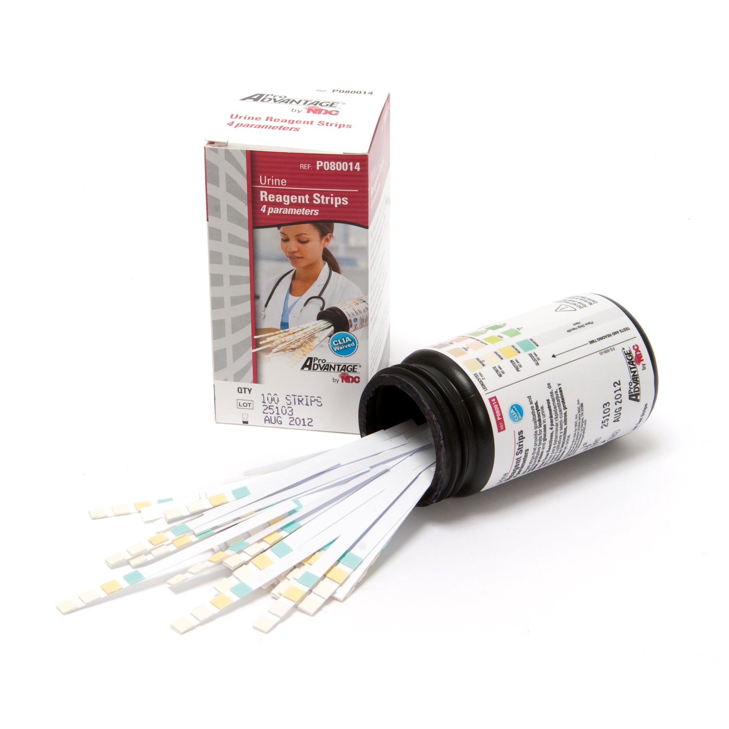 Urine Reagent Strips, 4 Parameter, Leukocytes, Nitrite, Protein, Glucose, CLIA Waived, 100/btl (Minimum Expiry Lead is 90 days) (Item is Non-Returnable) (Not Available For Sale into Canada) 