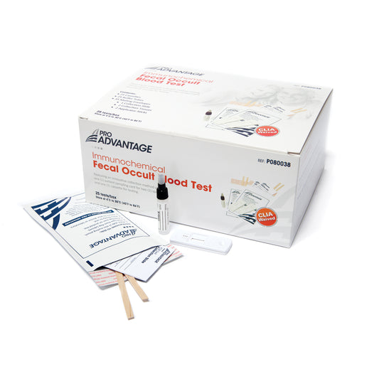 Immunochemical Fecal Occult Blood Test, Includes: (25) Cassettes, (25) Buffer Tubes, (35) Mailing Envelopes, 25/bx (Not Available For Sale into Canada)
