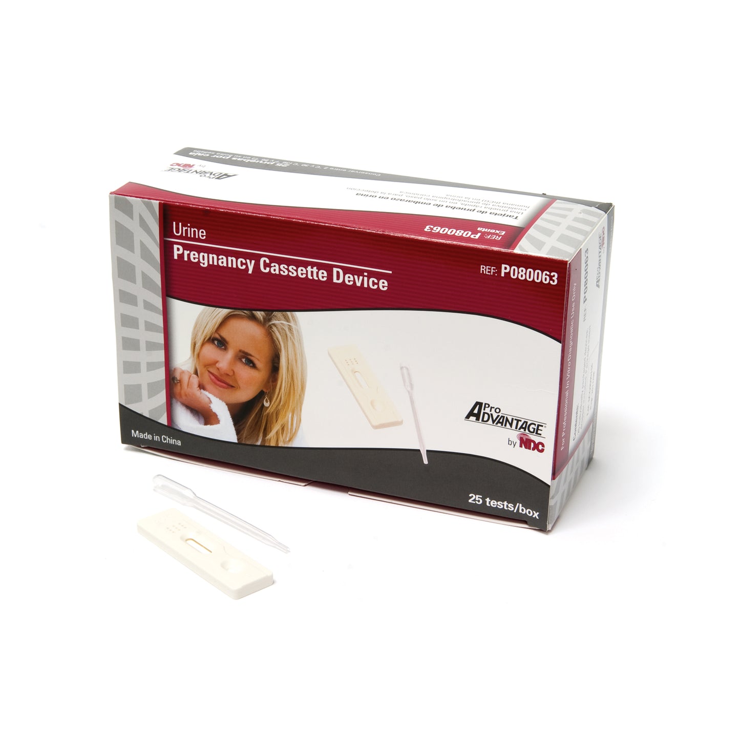Includes 25 Individually Packaged Urine hCG Pregnancy Cassette Devices & Droppers, CLIA Waived, 25/bx