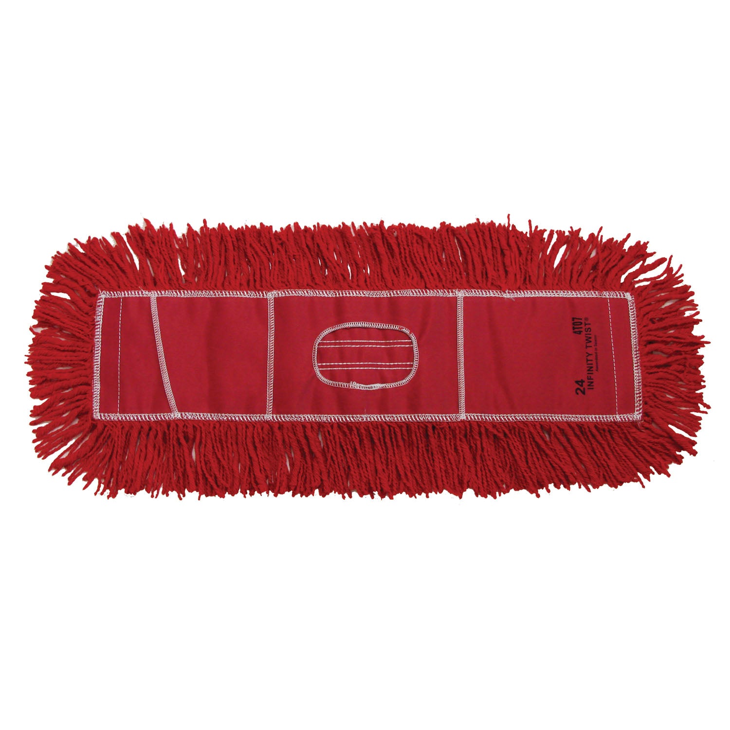 Twist Dust Mop, Red, 5" x 60" (DROP SHIP ONLY from Golden Star, Inc. - $100 minimum order for prepaid freight outside the Continental U.S., $100 dollar minimum order inside the Continental U.S.)