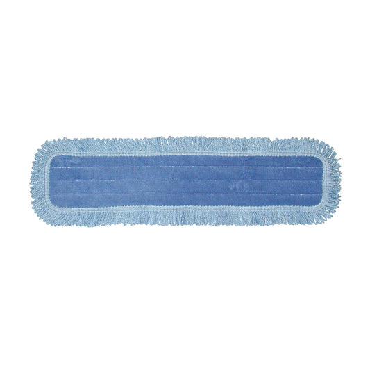 Dust Mop Pad, HD Microfiber, Fringe Yarn Edging, 5" x 48", (DROP SHIP ONLY from Golden Star, Inc. - $100 minimum order for prepaid freight outside the Continental U.S., $100 dollar minimum order inside the Continental U.S.)