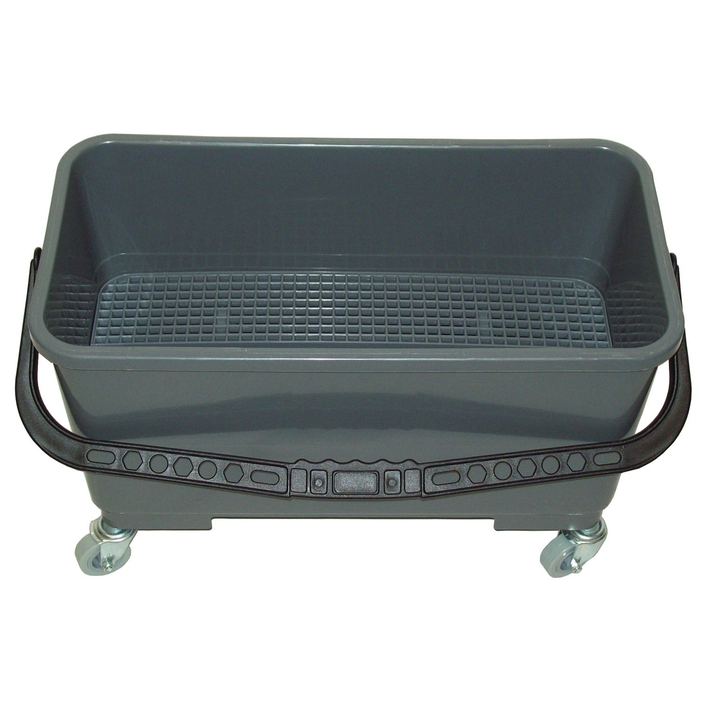 Charging Bucket with  And Casters, 6 Gallon, Gray (DROP SHIP ONLY from Golden Star, Inc. - $100 minimum order for prepaid freight outside the continental U.S., $100 dollar minimum order inside the continental U.S.)