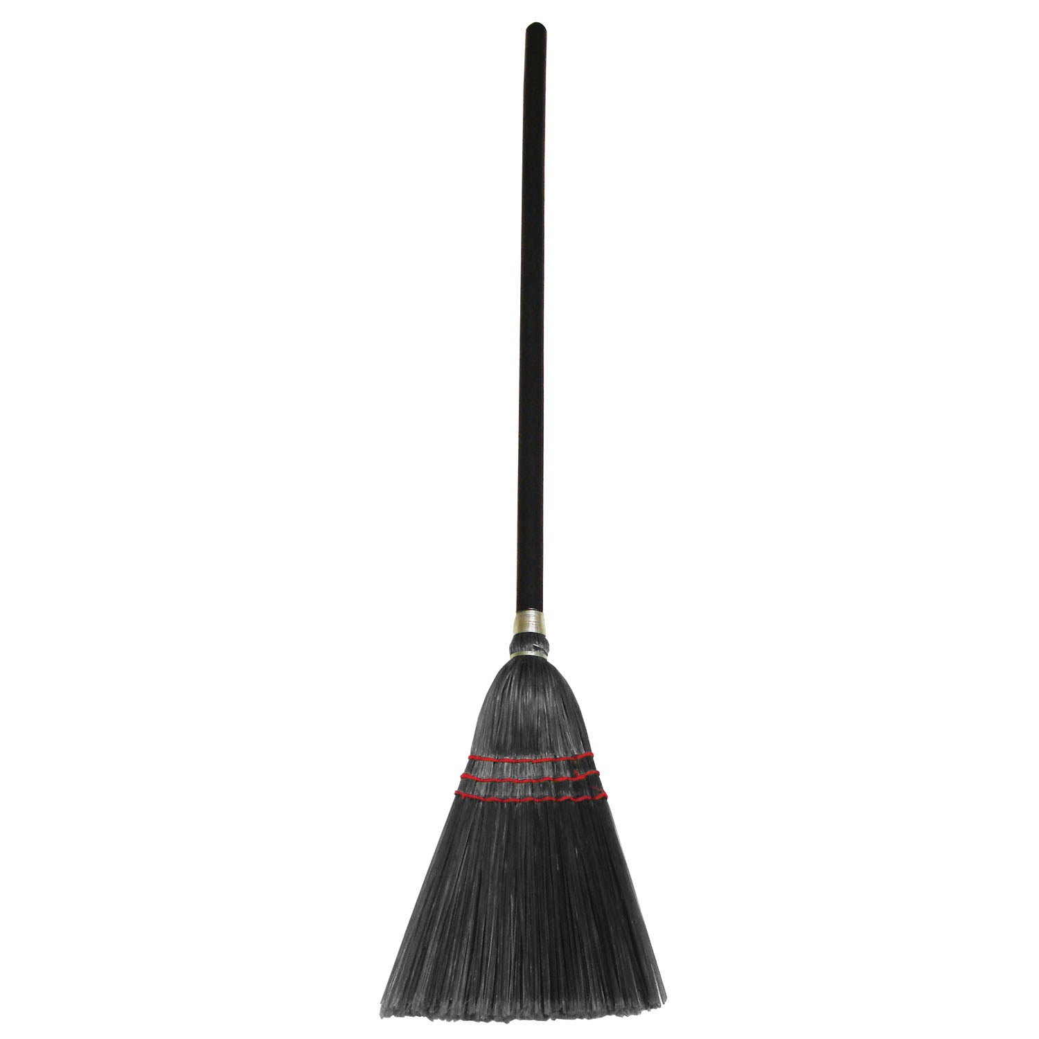 Lobby Broom, Black Synthetic Fibers, (DROP SHIP ONLY from Golden Star, Inc. - $100 minimum order for prepaid freight outside the Continental U.S., $100 dollar minimum order inside the Continental U.S.)