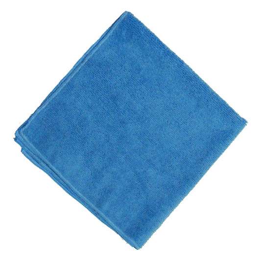 Microfiber Towel, Blue, 230 GSM, 16" x 16",  (DROP SHIP ONLY from Golden Star, Inc. - $100 minimum order for prepaid freight outside the continental U.S., $100 dollar minimum order inside the continental U.S.)