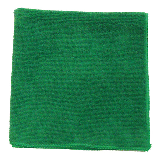 Microfiber Towel, Green, 300 GSM, 16" x 16",  (DROP SHIP ONLY from Golden Star, Inc. - $100 minimum order for prepaid freight outside the continental U.S., $100 dollar minimum order inside the continental U.S.)