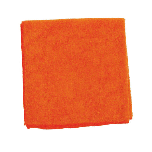 Microfiber Towel, Orange, 300 GSM, 16" x 16",  (DROP SHIP ONLY from Golden Star, Inc. - $100 minimum order for prepaid freight outside the continental U.S., $100 dollar minimum order inside the continental U.S.)