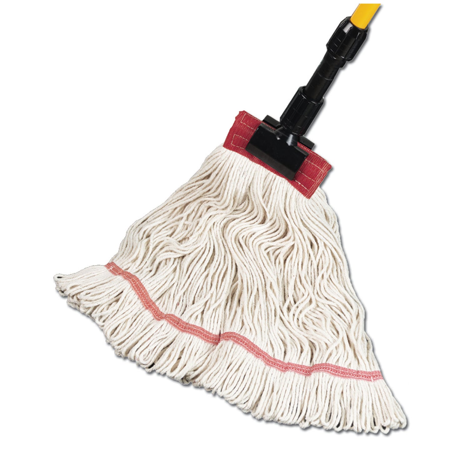 Wet Mop, 4-Ply,  Synthetic Blend, Natural, 1 1/4" Headband, Single Tailband, Medium (DROP SHIP ONLY from Golden Star, Inc. - $100 minimum order for prepaid freight outside the continental U.S., $100 dollar minimum order inside the continental U.S.)
