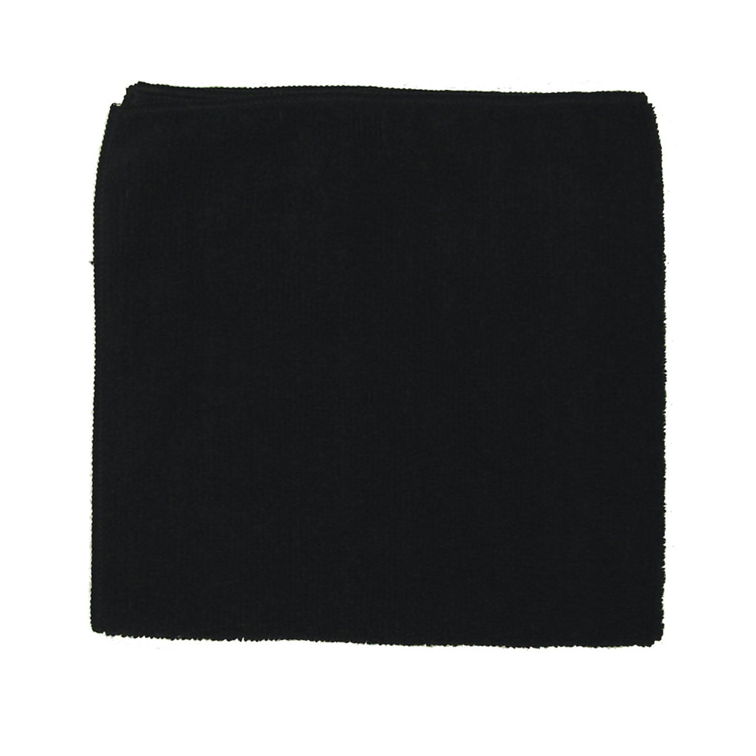 Microfiber Towel, Black, 300 GSM, 16" x 16",  (DROP SHIP ONLY from Golden Star, Inc. - $100 minimum order for prepaid freight outside the continental U.S., $100 dollar minimum order inside the continental U.S.)