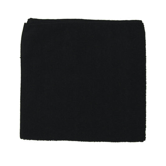 Microfiber Towel, Black, 300 GSM, 16" x 16",  (DROP SHIP ONLY from Golden Star, Inc. - $100 minimum order for prepaid freight outside the continental U.S., $100 dollar minimum order inside the continental U.S.)