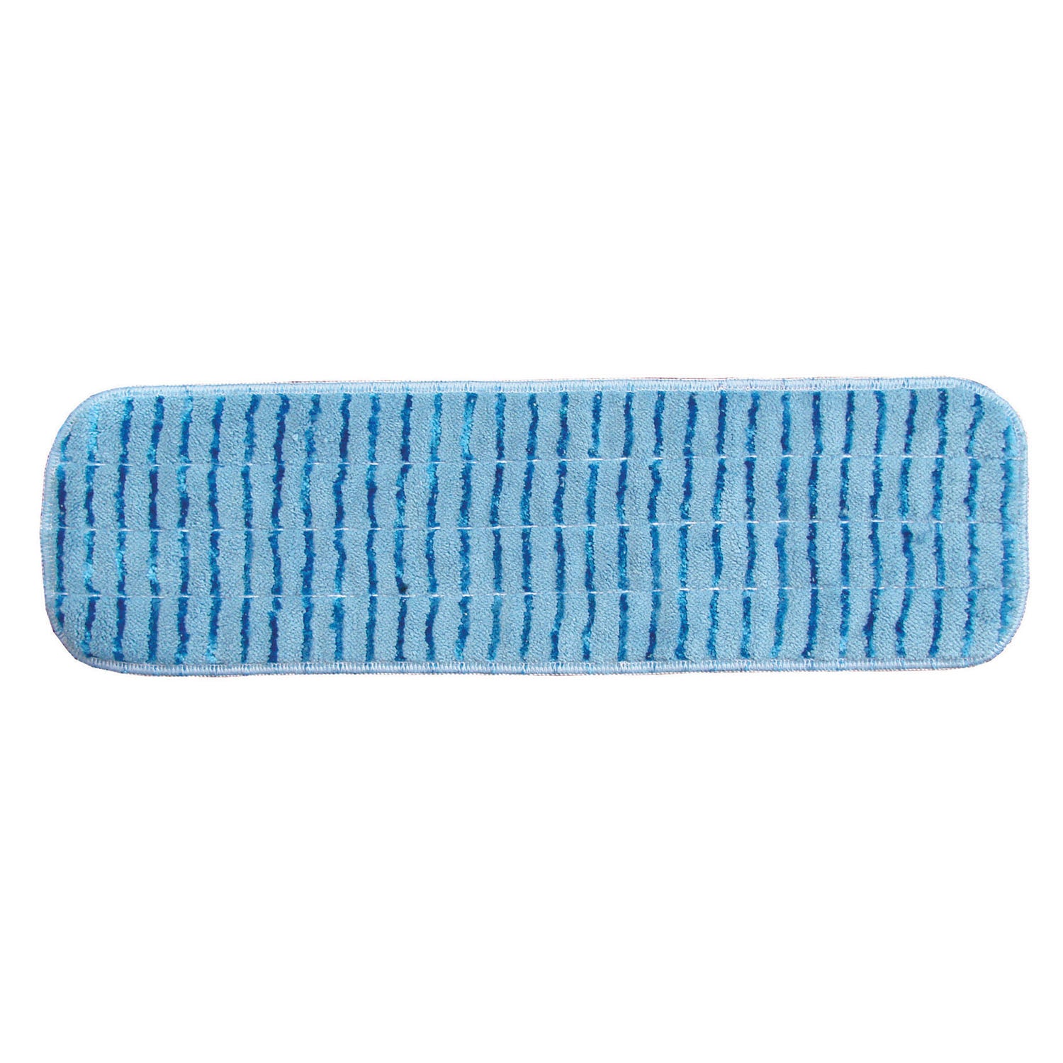Mop Pad, Ultra Aggressor Blue Microfiber, 5" x 18", (DROP SHIP ONLY from Golden Star, Inc. - $100 minimum order for prepaid freight outside the Continental U.S., $100 dollar minimum order inside the Continental U.S.)