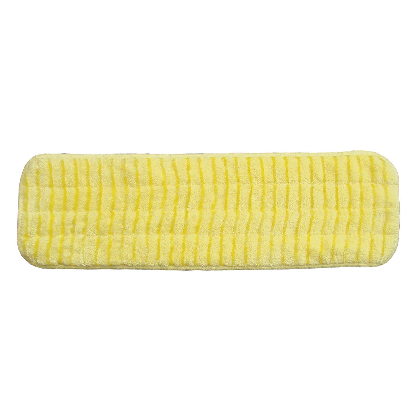 Mop Pad, Ultra Aggressor Yellow Microfiber, 5" x 18", (DROP SHIP ONLY from Golden Star, Inc. - $100 minimum order for prepaid freight outside the Continental U.S., $100 dollar minimum order inside the Continental U.S.)