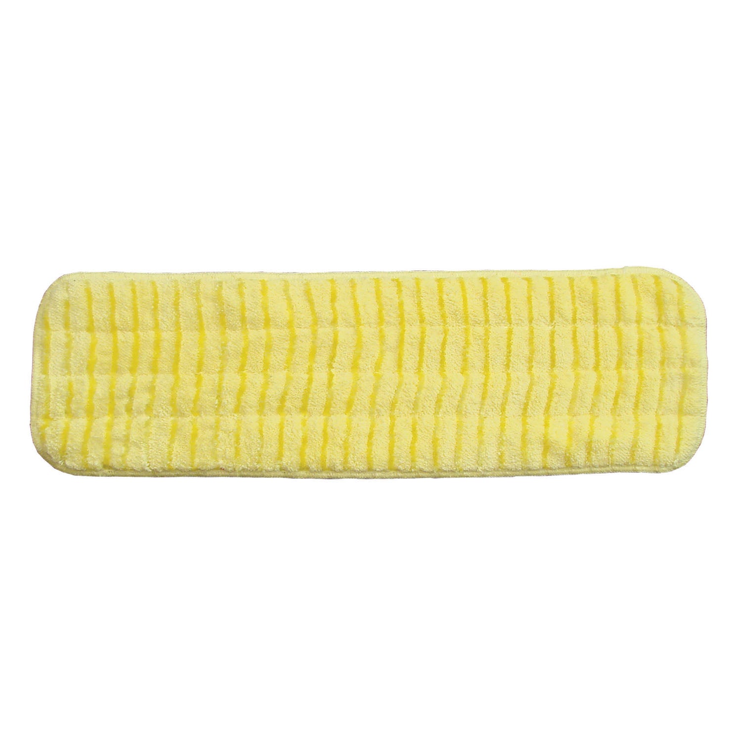 Mop Pad, Ultra Aggressor Yellow Microfiber, 5" x 18", (DROP SHIP ONLY from Golden Star, Inc. - $100 minimum order for prepaid freight outside the Continental U.S., $100 dollar minimum order inside the Continental U.S.)